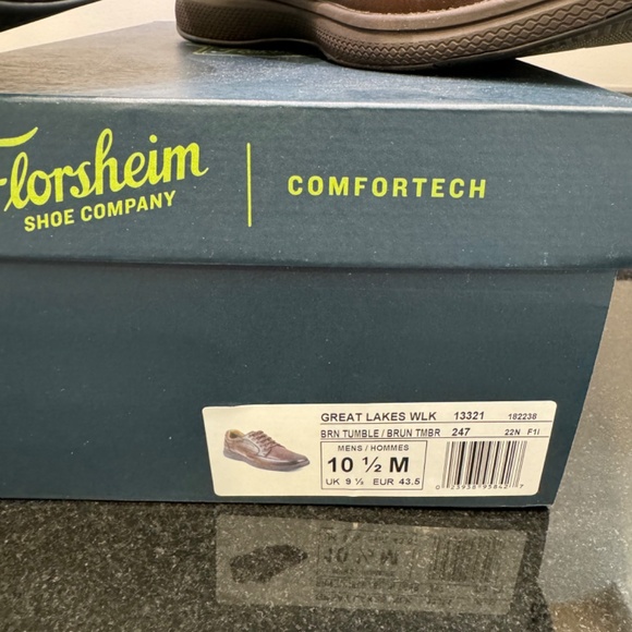 Florsheim Great Lakes Walking shoe in Brown Tumbler Leather. NWT size 10.5 - Picture 4 of 6